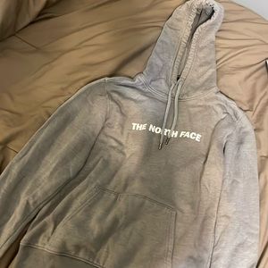 Grey North face hoodie